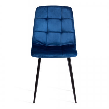 Стул Tetchair CHILLY mod. JSC-220 Велюр/металл , 44,5х52,5х88 см, Blue синий HLR64 / черный