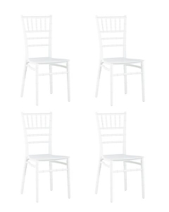 Стул Stool Group Chiavari Кьявари пластик белый 4 шт. комплект