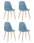 Комплект из четырех стульев Stool Group Валенсия SN голубой 4 шт