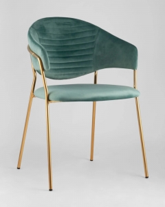 Стул Stool Group Эвита мятный 2 шт. с золотыми ножками