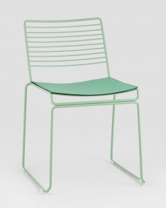 Стул обеденный Stool Group Danny зеленый с подушкой