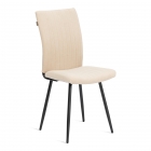 Стул обеденный Tetchair Monte Carlo разборный, ткань велюр, 45х55х97, молочный/черный, Porsche 2