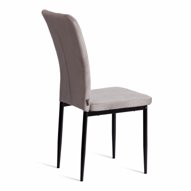 Стул Tetchair VERTER mod. BC577-DC металл, флок, 41 х 52 х 95 см, Light grey светло-серый HLR14 / черный