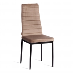 Стул Tetchair Easy mod. JSC02-1 металл, флок, 41 х 52 х 96 см, Beige бежевый HLR8 / черный