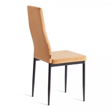 Стул Tetchair Easy mod. JSC02-1 металл, флок, 41 х 52 х 96 см, brown золотисто - коричневый HLR12 / черный