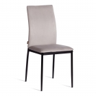 Стул Tetchair CAPRI mod. BC565-DC металл, флок, 43 х 53 х 92 см, Light grey светло-серый HLR14 / черный
