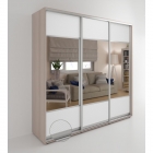 Шкаф-купе 3-х дверный Акцент Купе Акцент-Дуэт КВ 2400х600 Ясень шимо светлый