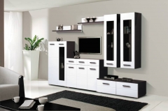 Набор мебели для гостиной Матрица Грация 1.3 МДФ глянец Венге/Белый