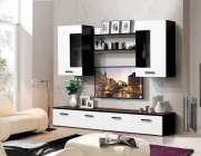 Набор мебели для гостиной Матрица Грация 1.7 МДФ глянец Венге/Белый