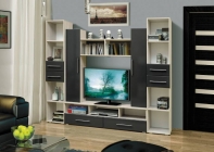 Набор мебели для гостиной Матрица Грация 2 МДФ матовый Каштан Львов/Кедр светлый