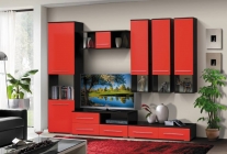 Набор мебели для гостиной Матрица Грация 6 МДФ глянец Венге/Дуб выбеленный