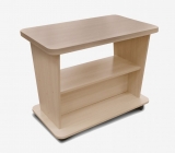 Столик журнальный АС-Мебель Бабочка ш800г500в632мм, дуб млечный