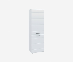 Шкаф ДСВ мебель Асти АШК600.2 Белый глянец/Белый глянец