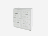 Комод ДСВ мебель KI-KI КМД800 Белый/Белое дерево