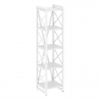 Стеллаж на регулируемых опорах - 5 полок Рива LOFT VR.L-MST.O-5.4 Металл белый Белый Бриллиант