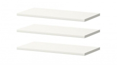 Полки Олмеко для шкафа Лючия 33.02 широкие Белые
