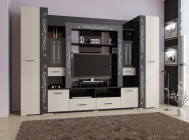 Стенка Соник Карисма 8 Дуб молочный/Венге