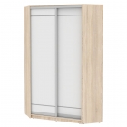 Шкаф-купе Аларти YA-230х1250-3ДСС-Белый-D1D1