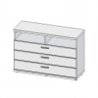 Комод Альтерна Корано Бм.Кор-35 Белый