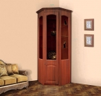 Шкаф-витрина угловой Марибель Гармония-4 Итальянский орех